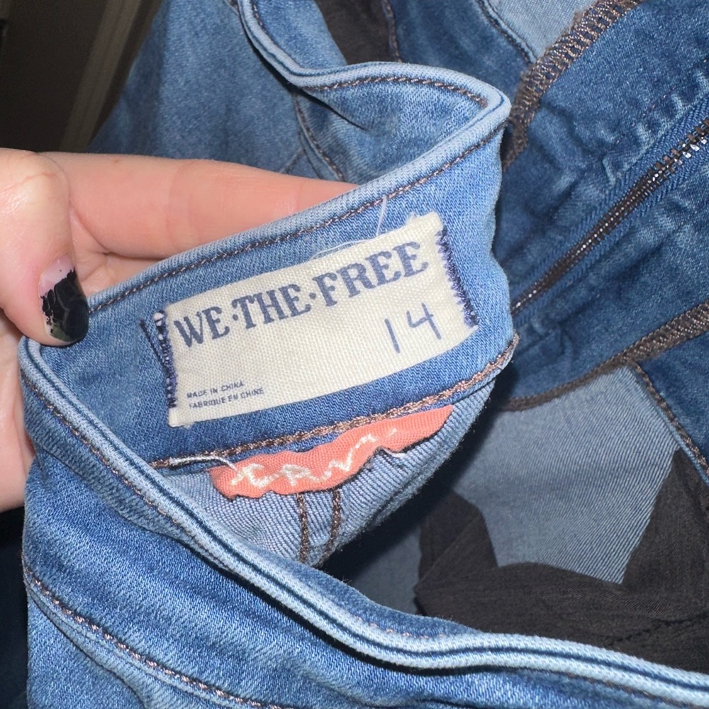 Free People backless Jean jumpsuit - Picture 6 of 6